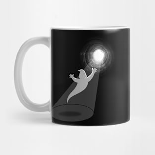 Crossing Over Death Cute Funny Paranormal Ghost Afterlife Horror Cartoon Mug